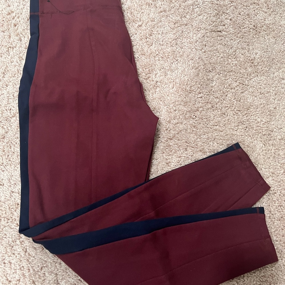 Abercrombie and Fitch: Maroon and Navy Blue Leggings